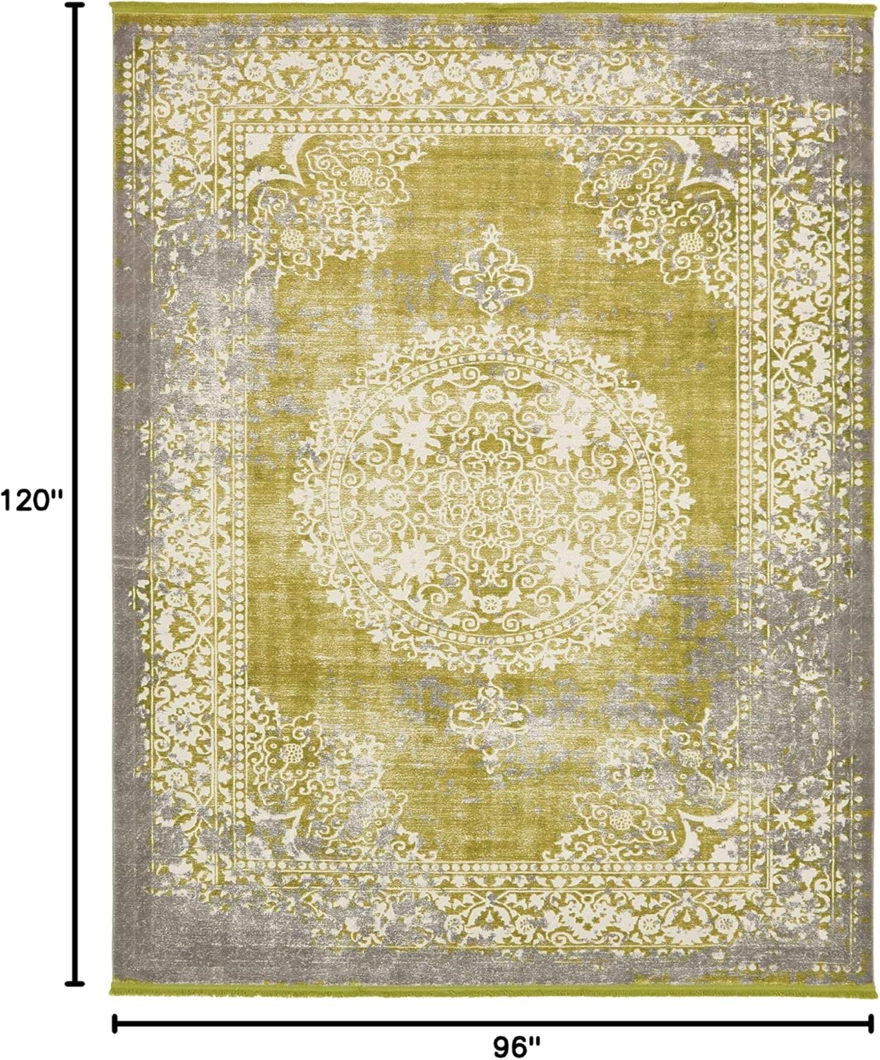 Unique Loom New Classical Collection Area Rug - Olwen (4'Round, Purple/ Gray)