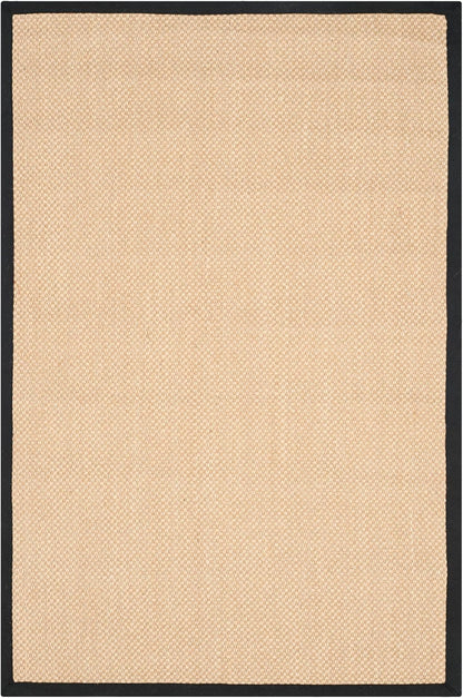 SAFAVIEH Area Rug 11x15 - Natural Fiber Collection - Large - Maize & Linen Color, Sisal, Woven Design with Border (NF141B) - Colors A