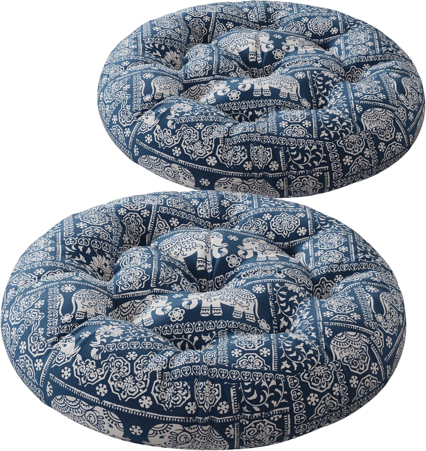 Codi Boho Floor Pillow, Large Meditation Cushion for Adults, Square Pillows Seating for Yoga Living Room Tatami Sitting Home Decor, Memory Foam Added, 22x22 Inch, Multi Patchwork