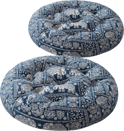 Codi Boho Floor Pillow, Large Meditation Cushion for Adults, Square Pillows Seating for Yoga Living Room Tatami Sitting Home Decor, Memory Foam Added, 22x22 Inch, Multi Patchwork