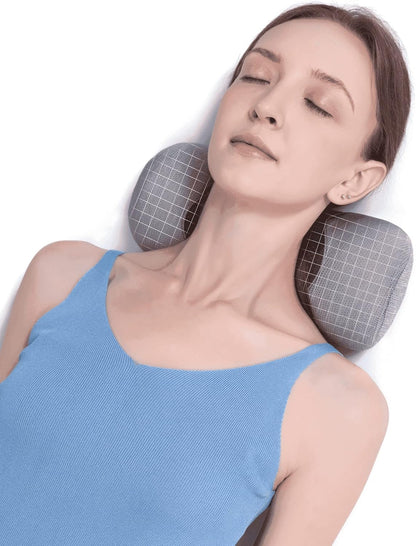 Bespilow Small Neck Roll Pillow,Say Goodbye to Neck Pain, Cervical Memory Foam Pillow for Tension Muscle Relief, Contour Support, Shoulder Pain Relaxer with Breathable Pillowcase, Odorless