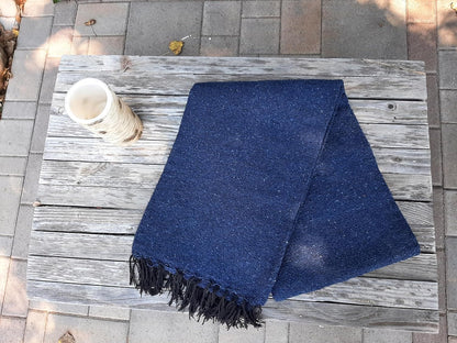 Open Road Goods Bulk Handmade Solid Color Yoga Blankets - Thick Mexican Blankets or Throws - Made for Yoga! (12 Pack, Black)