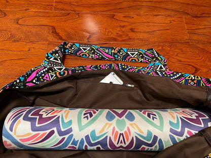Aozora Yoga Mat Bag Large Yoga Mat Tote Sling Carrier with Pockets Fits Mats with Multi-Functional Storage Pockets Light and Durable