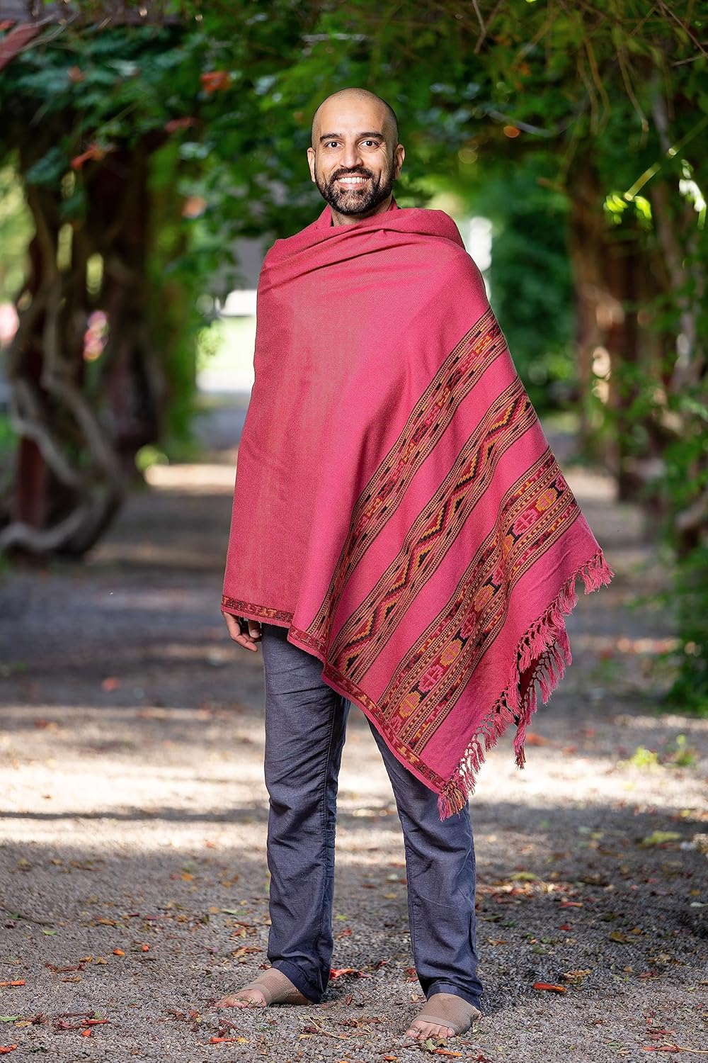 Meditation Shawl or Blanket, Exotic Shawl/Wrap, Oversize Scarf or Stole. Unisex