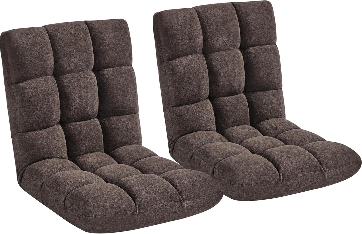 Yaheetech Adjustable Floor Chair with Back Support, Foldable Thick Padded Seat for Meditation&Gaming on Floor, Space Saving Lazy Lounger for Bedroom Dorm, Black