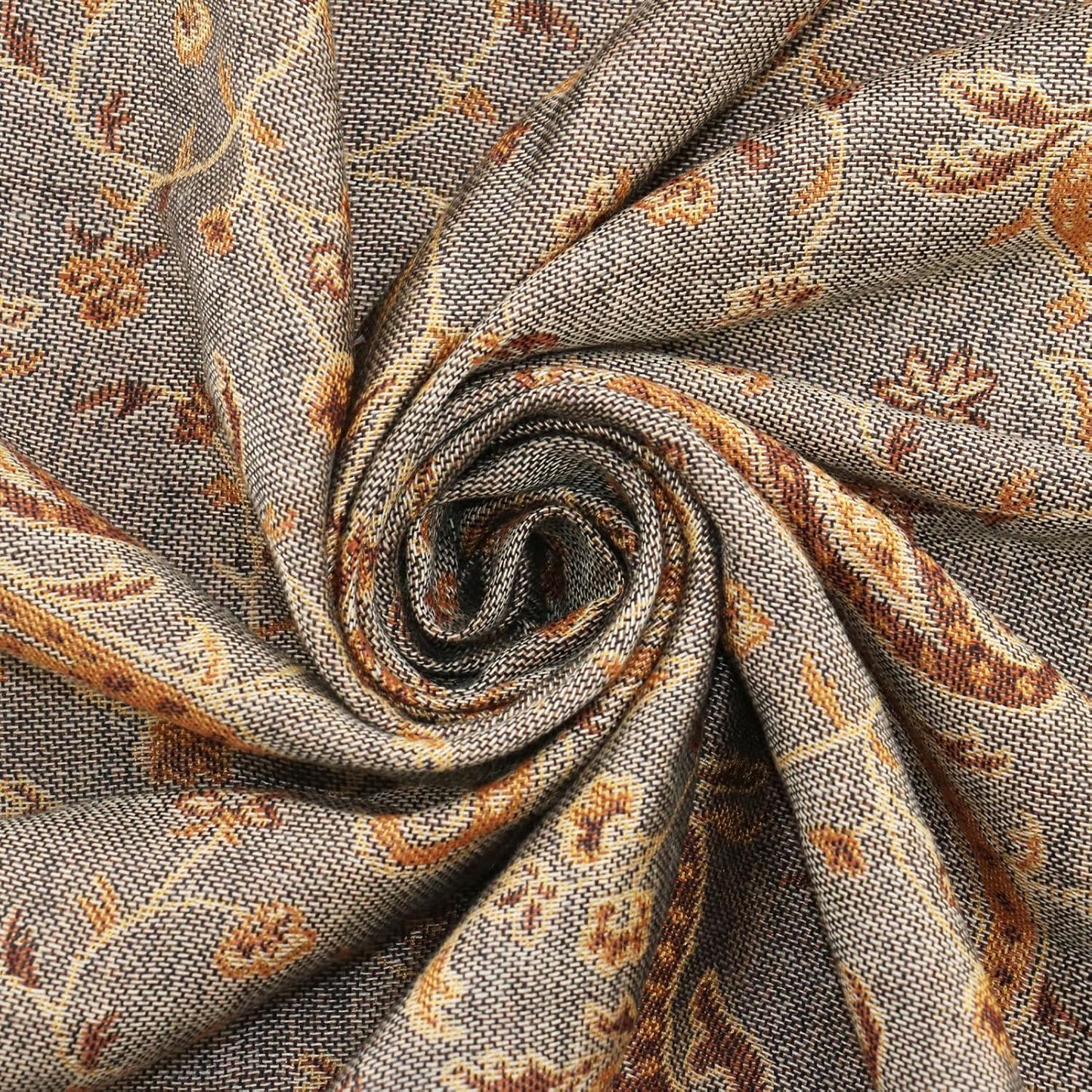 Ciormis Two Tone Silky Paisley Pashmina Shawl Scarf,Soft Women's Rave Jacquard Pashminas Wrap Scarves