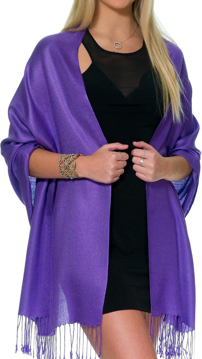 Pashmina Shawls and Wraps for Evening Dresses, Large Soft Pashminas Wedding Shawl