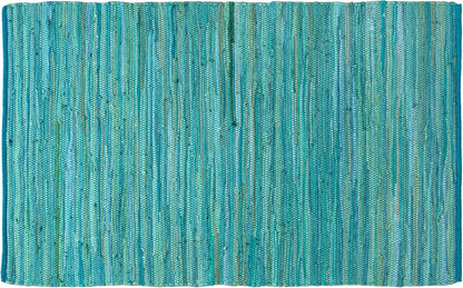 Ramanta Home 100% Cotton Chindi Hosiery Rug 24x36 Inch - Dark Multi, Farmhouse Reversible Soft Bohemeian Rugs Ideal for Entryways, Kitchen, Bedroom | Durable Lightweight Handmade Accent Doormat