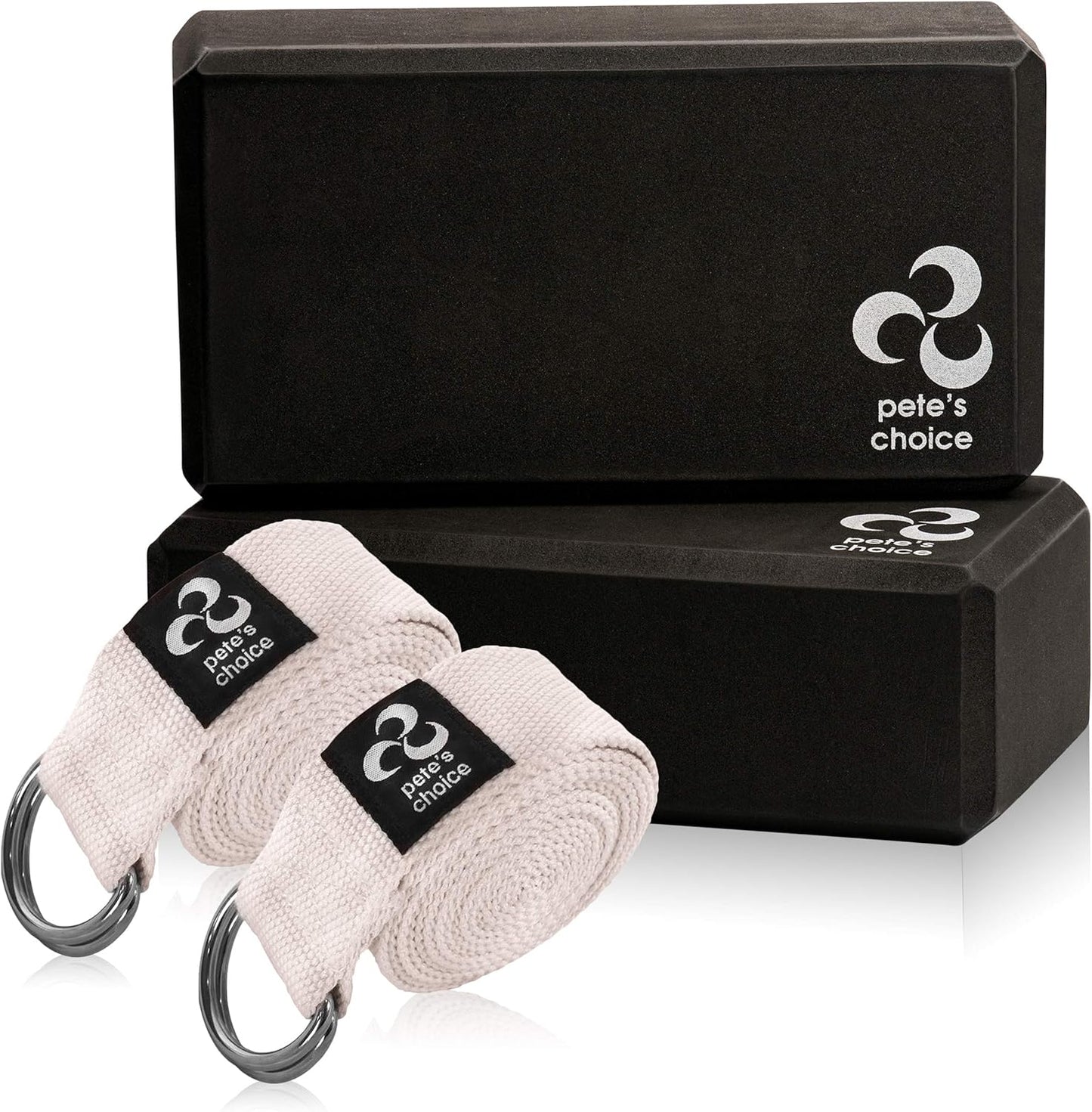 2-PACK or 5-PACK Yoga Exercise Adjustable Straps 8Ft | BONUS eBook | with Durable D-Ring For Pilates & Gym Workouts | Hold Poses, Stretch, Improve Flexibility & Maintain Balance