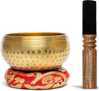 HIMALAYAN HEALING® Tibetan Singing Bowls Set~ Meditation Sound Bowl hand Hammered in Nepal For Yoga, Meditation, Mindfulness, Healing & Chakra balancing~