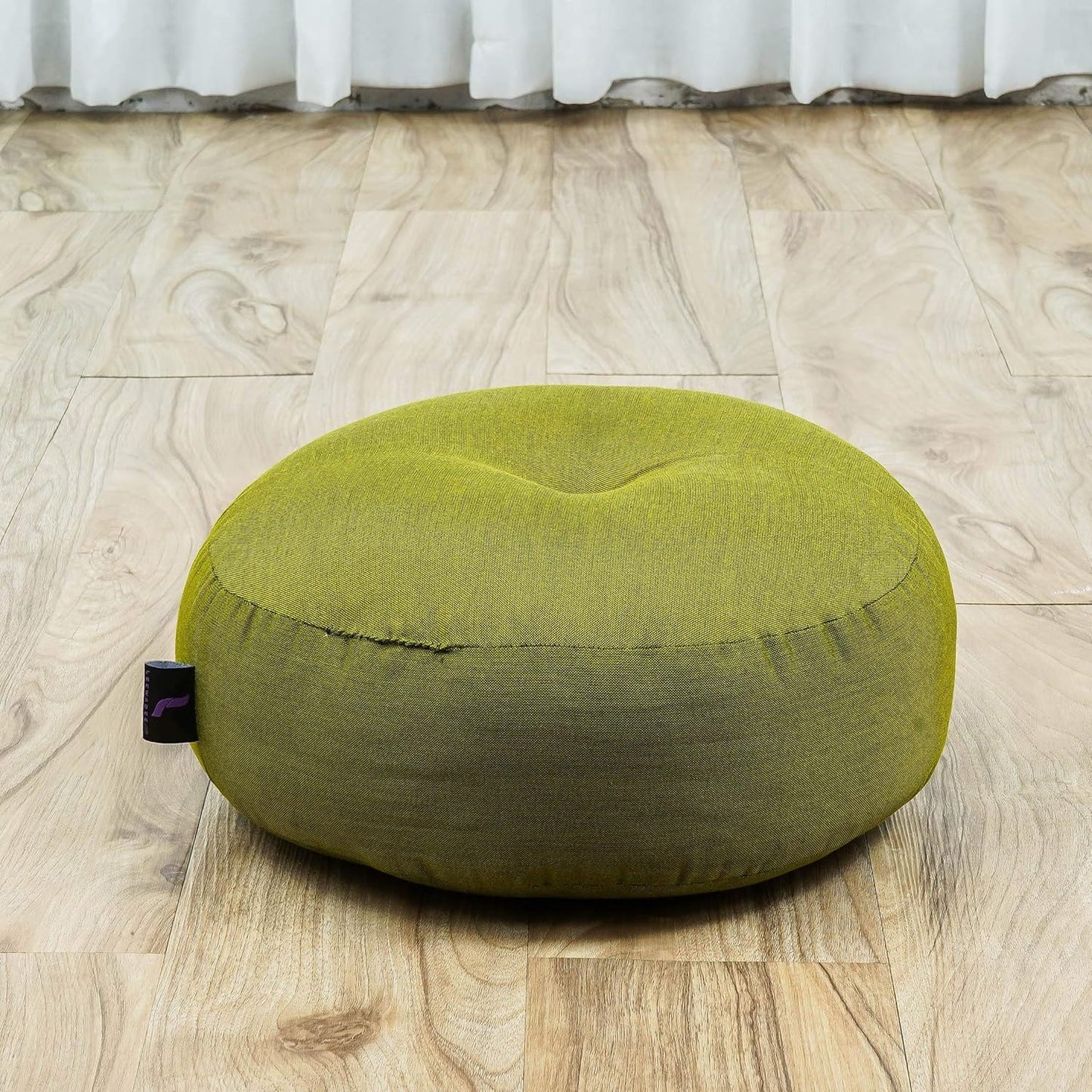 Leewadee Meditation Cushion Set – 1 Small Zafu Yoga Pillow and 1 Small Roll-Up Zabuton Mat Filled with Kapok