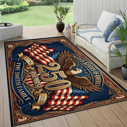 Personalized Family Name Initials Monogram Pink Rug, Shining Butterfly Printed Carpets for Girls Kids Butterfly Theme Living Room Indoor Bedroom Decor 5'×7' Soft Polyester Yoga Mat