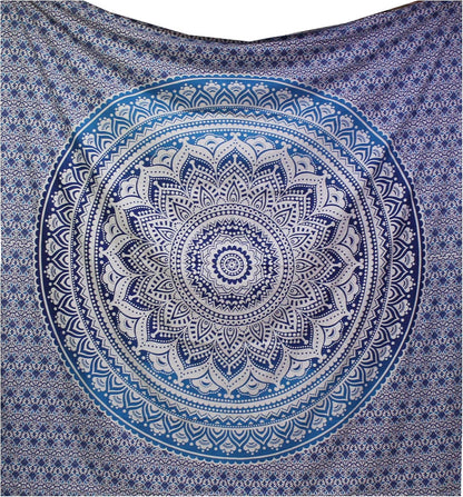 raajsee Indian Cotton Green Tapestry Mandala Wall Hangings- Tapestry For Bedroom - Indie Wall Tapestry Hippie Room Decor - Boho Small Tapestrys Aesthetic 30x40 Inches