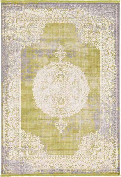 Unique Loom New Classical Collection Area Rug - Olwen (4'Round, Purple/ Gray)