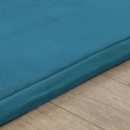 Loartee Coral Velvet Crawling Rugs & Play Mat (6'7"x9'2", Light Green) for Toddler Children & Yoga Exercise