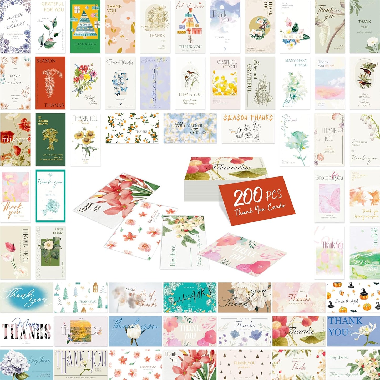 Gethelud 200 PCS Positive Affirmations Cards for Women, 60 Designs Daily Affirmations Cards, Inspirational Motivational Cards Mindfulness Cards Meditation Cards (2” x 3.5”)