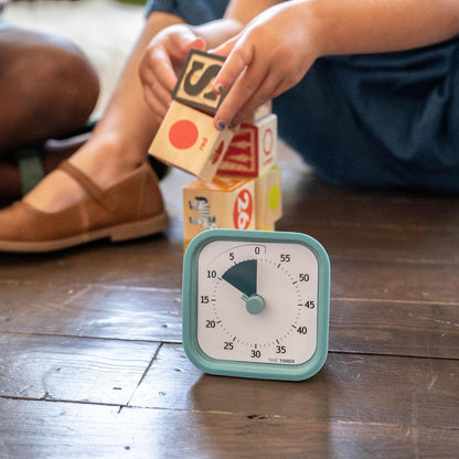 TIME TIMER Home MOD – 60-Minute Visual Timer, Home Edition, Silent Operation, for Homeschool Supplies, Study, Office & Meetings (Fern Green)