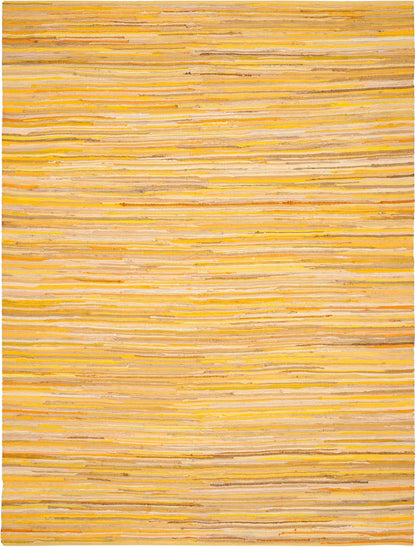 SAFAVIEH Area Rug 3x5 - Rag Rug Collection - Blue & Multi, Handmade Cotton, Boho Stripe Pattern, Ideal for Entryway, Living Room, Bedroom, Dining Space (RAR130B)