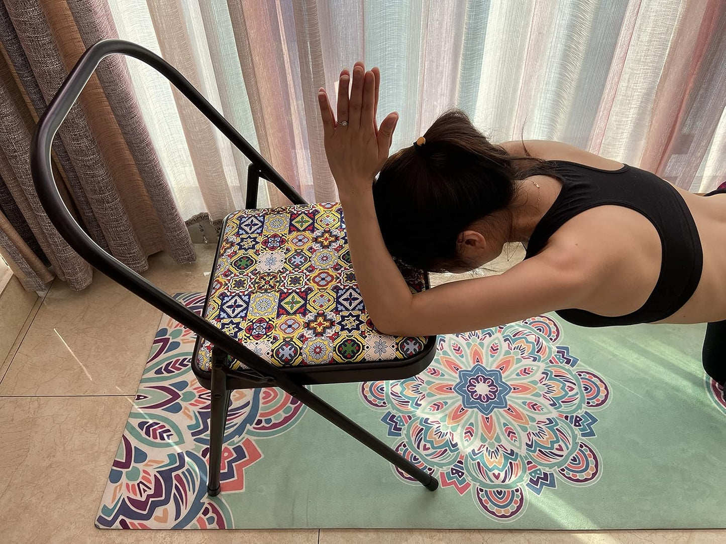 Aozora Backless Yoga Chair Prop - Flexibility and Strength Training Tool