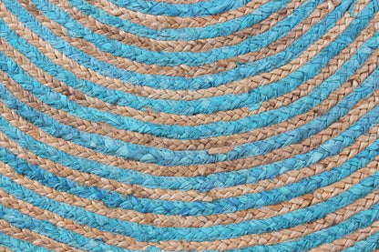 Premium Quality Jute Rug 2x3 Kilim Area Rug Hand Braided Jute Geometric Pattern Beige Hand Woven Boho Flatweave Carpet Indoor Outdoor Rugs for Kitchen Garden Yoga Mat - Colors A