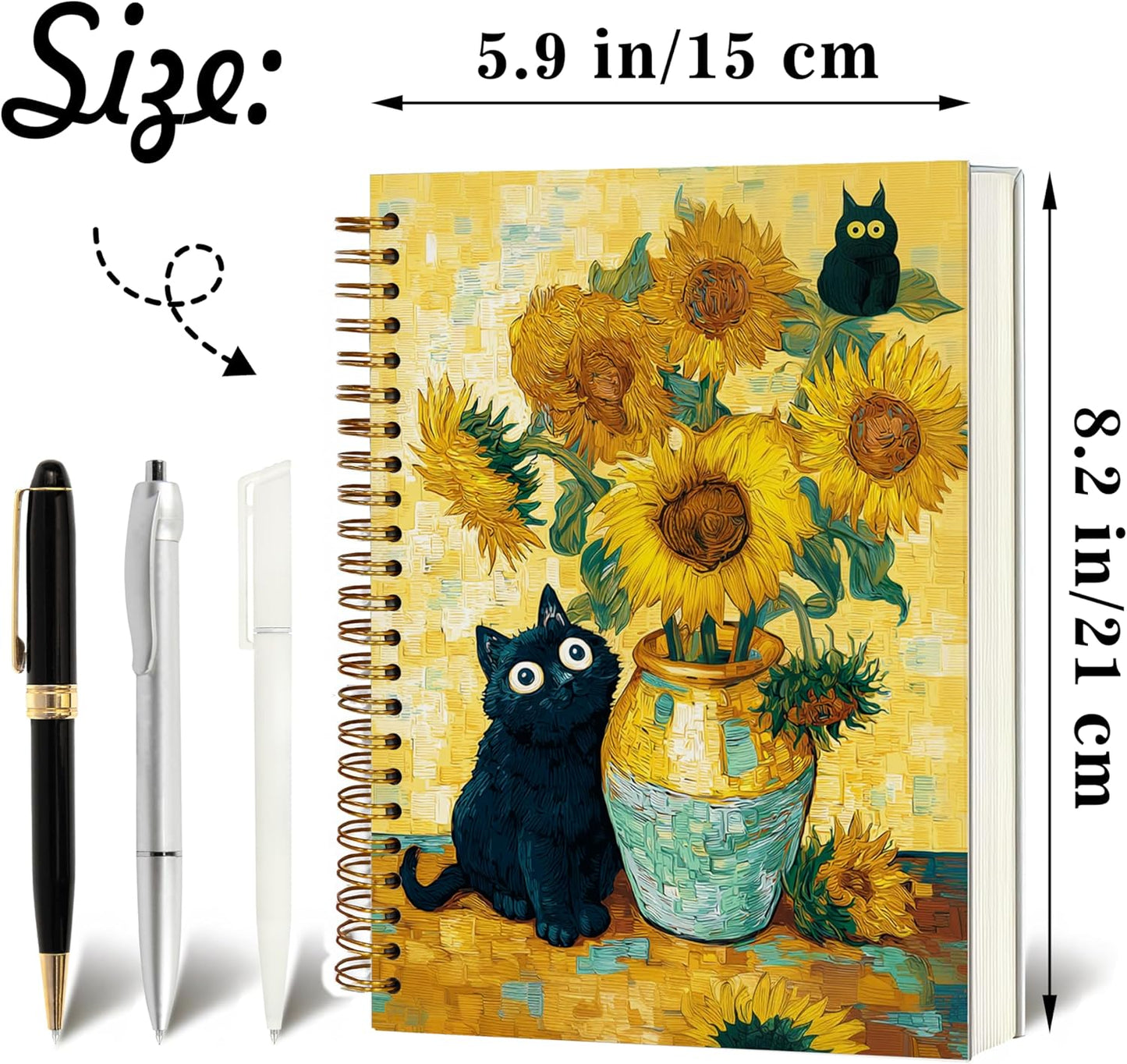 Journaling Notebooks for Women, Lotus Notebook -Meditation Yoga Spiritual Inspirational Planner Notebook Journal Gifts, A5 Spiral Journal Notebook Office Supplies Gifts for Women Birthday Christmas (Golden)
