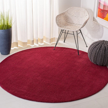 SAFAVIEH Himalaya Collection 6' Round Black HIM610C Handmade Premium Wool Area Rug