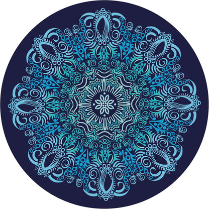 Pilates Mat Round Oversize Yoga Mat Suede Rubber Non-Slip Dia 140cm Exercise Mat Meditation Mat Workout Mat for Home Outdoor