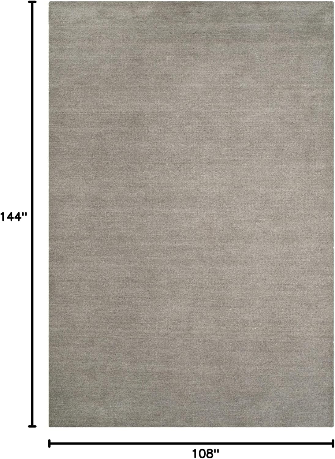 SAFAVIEH Himalaya Collection 6' Round Black HIM610C Handmade Premium Wool Area Rug