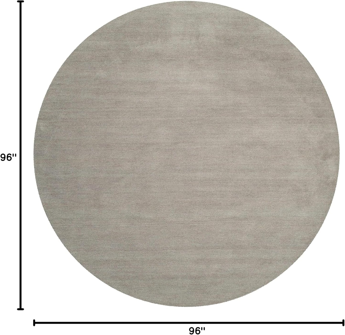 SAFAVIEH Himalaya Collection 6' Round Black HIM610C Handmade Premium Wool Area Rug