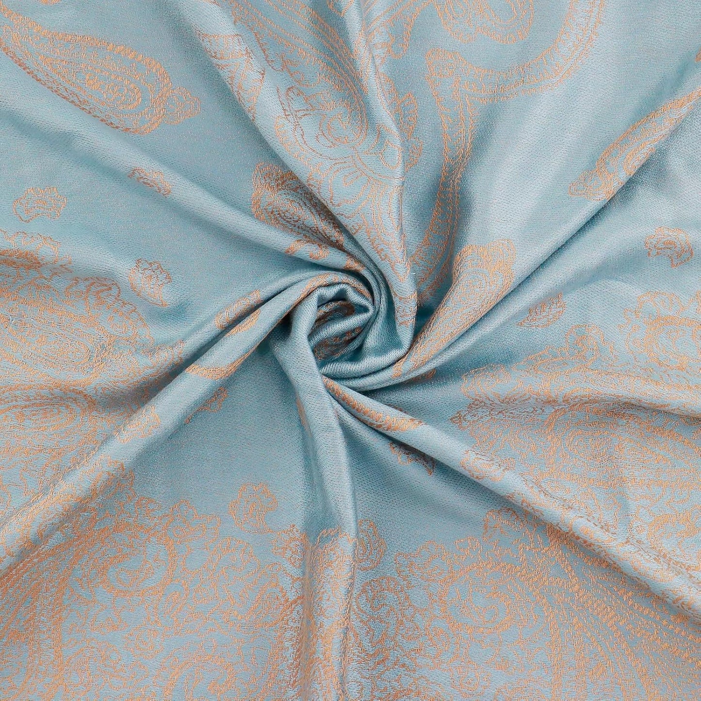 Ciormis Two Tone Silky Paisley Pashmina Shawl Scarf,Soft Women's Rave Jacquard Pashminas Wrap Scarves