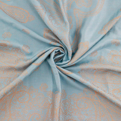 Ciormis Two Tone Silky Paisley Pashmina Shawl Scarf,Soft Women's Rave Jacquard Pashminas Wrap Scarves