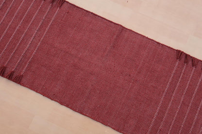 Jaipur Art & Rugs Cotton Yoga Rug - Eco-Friendly Hand-Woven Thick Mat (24”x72”x5mm) for Everyday Fitness at Home - Comfortable & Extra-Long - Colors B