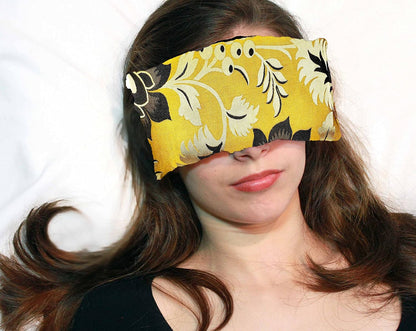 Handmade Luxe Serenity Eye Pillow - All-Natural Flaxseed - Unscented or Lavender Scented – Weighted Eye Mask for Yoga, Meditation, Hot & Cold Therapy