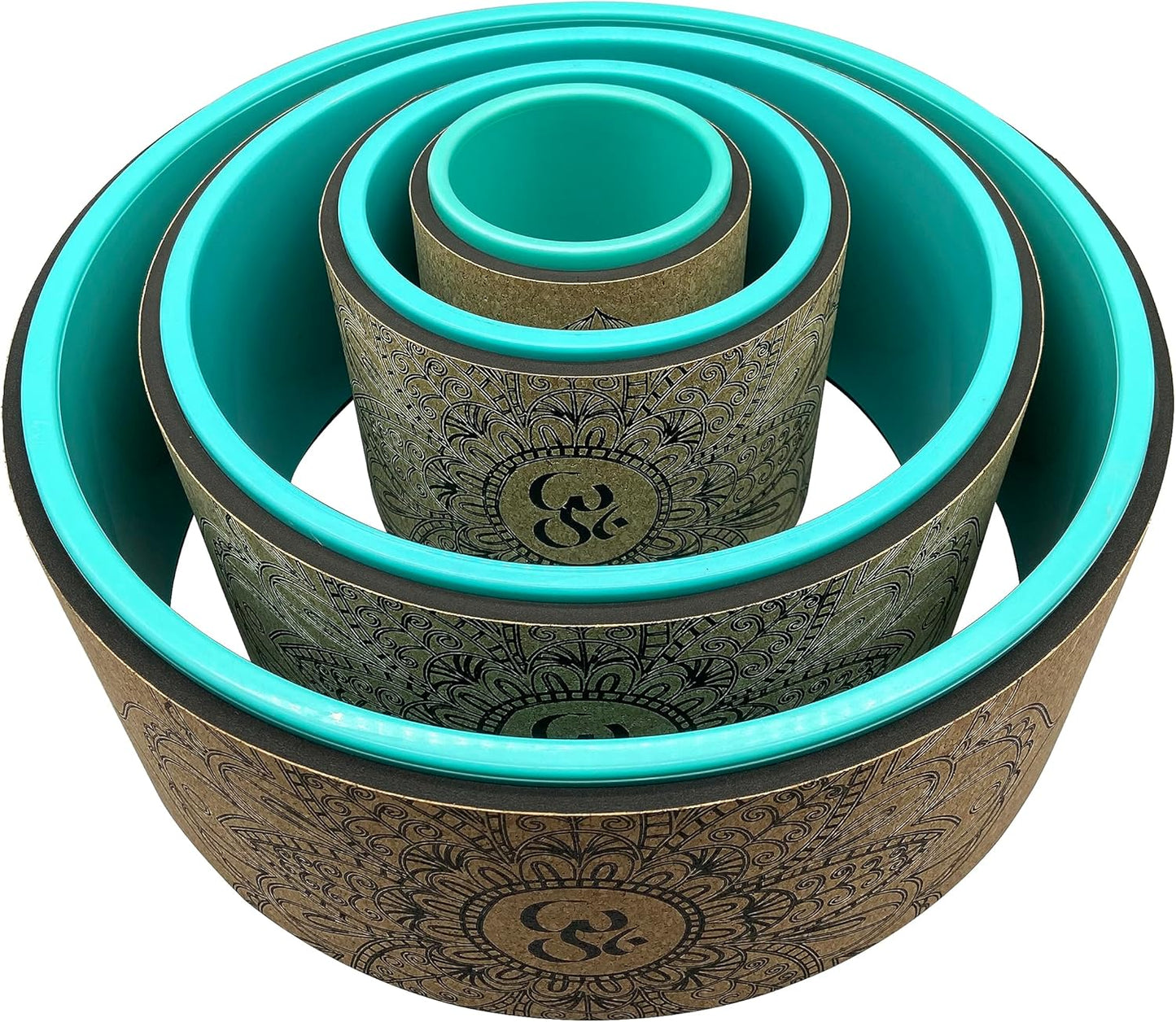 Aozora Yoga Wheel 13" with Most Detailed Book Step by Step Guide on How to Do 30+ Poses,! Perfect for Stretching and Improving Backbends