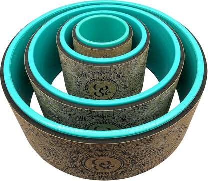Aozora Yoga Wheel 13" with Most Detailed Book Step by Step Guide on How to Do 30+ Poses,! Perfect for Stretching and Improving Backbends