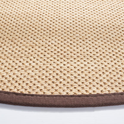 SAFAVIEH Area Rug 11x15 - Natural Fiber Collection - Large - Maize & Linen Color, Sisal, Woven Design with Border (NF141B) - Colors B