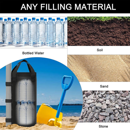 112 LBS Canopy Weights Sand Bags for Weight Windproof Pop up Canopy Tent (No Sand)-4 Pack
