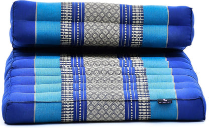 Leewadee Foldable Floor Mattress – 2 in 1 Floor Meditation Mat for Yoga and Relaxation, Seating Futon with Kapok