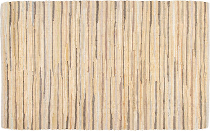 Ramanta Home 100% Cotton Chindi Hosiery Rug 24x36 Inch - Dark Multi, Farmhouse Reversible Soft Bohemeian Rugs Ideal for Entryways, Kitchen, Bedroom | Durable Lightweight Handmade Accent Doormat