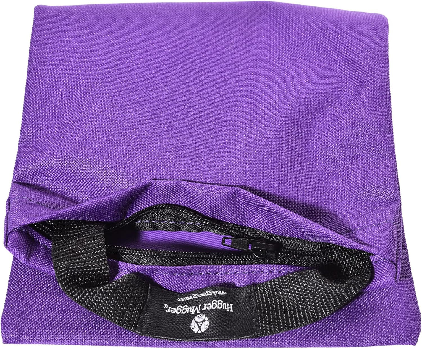 Hugger Mugger Unfilled 10lb Yoga Sandbag - Adds Weight to Your Poses, Zipper Cover, Sturdy Handle, Durable Material, Not Filled with Sand