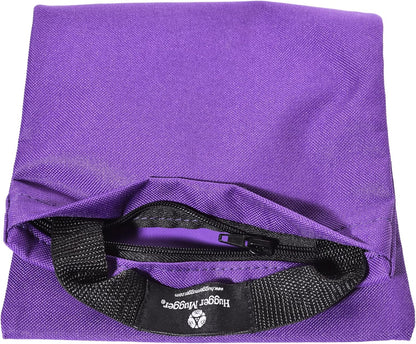 Hugger Mugger Unfilled 10lb Yoga Sandbag - Adds Weight to Your Poses, Zipper Cover, Sturdy Handle, Durable Material, Not Filled with Sand