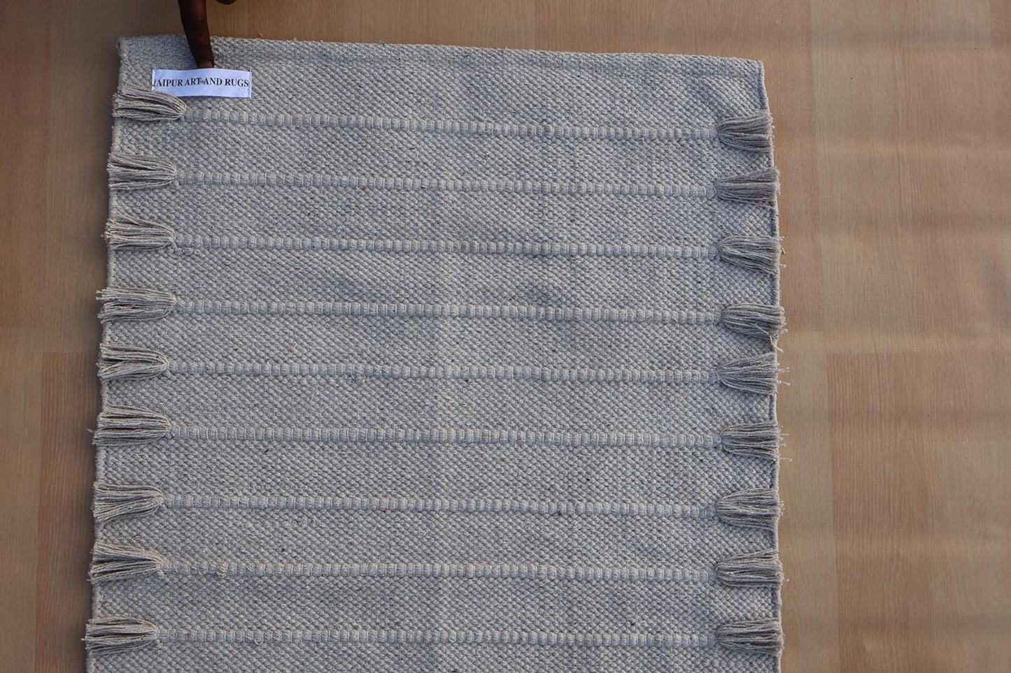 Jaipur Art & Rugs Cotton Yoga Rug - Eco-Friendly Hand-Woven Thick Mat (24”x72”x5mm) for Everyday Fitness at Home - Comfortable & Extra-Long - Colors B