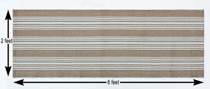 Hand Woven 100% Cotton Yoga Mat- Thick Handloom Made in India- for Gym Floor Exercise - Runner for Bedroom