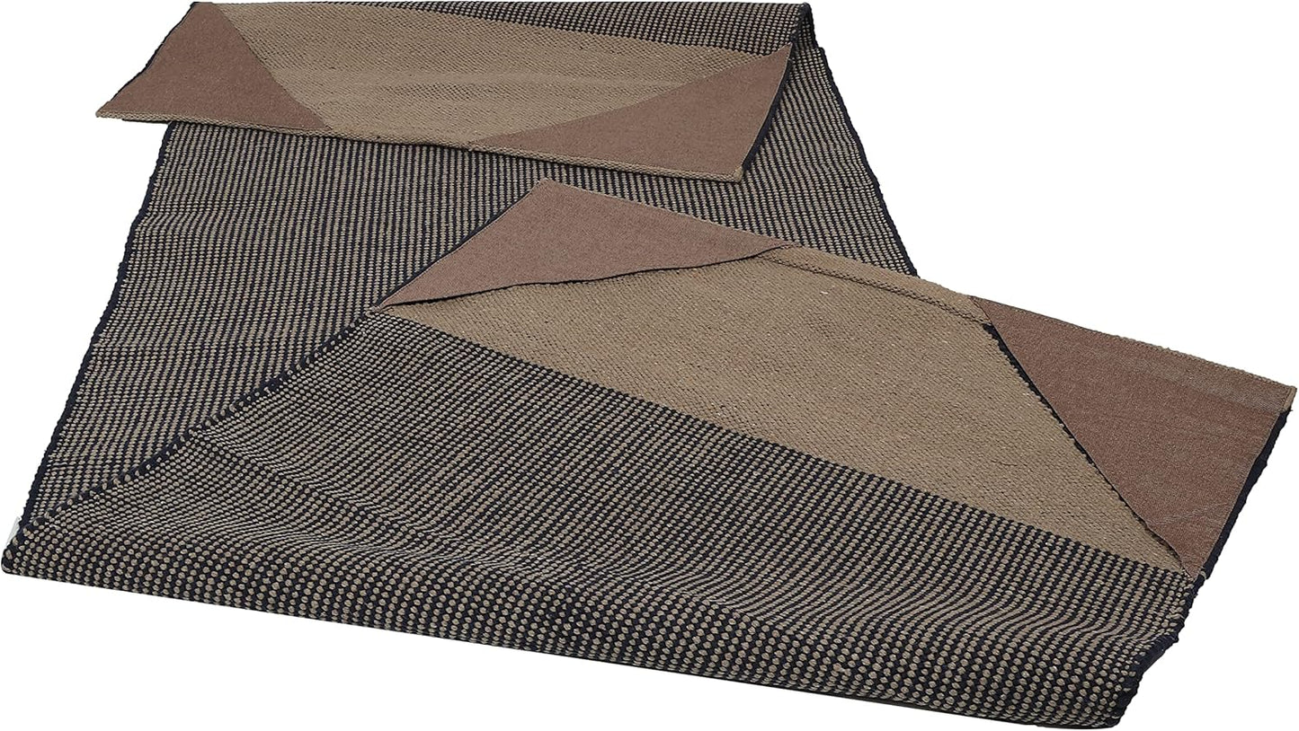 KD Yoga Rug Mat Convert Plastic Yoga Mat to Eco Friendly 100% Cotton Gripping with Corner Pocket