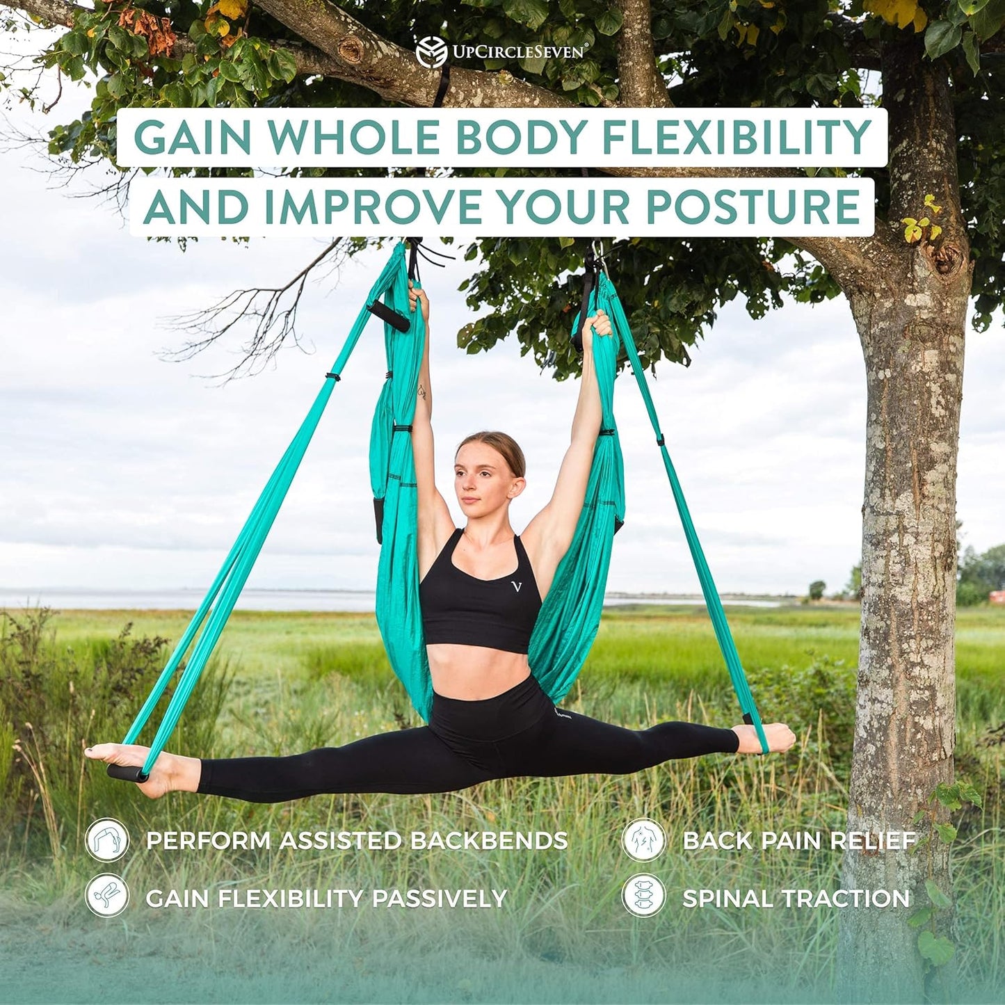 UpCircleSeven Aerial Yoga Swing Set Ceiling Mount Accessories