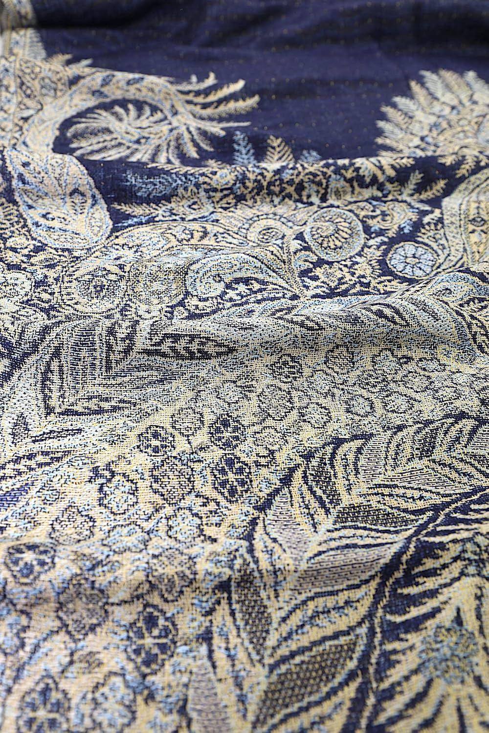 Achillea Reversible Paisley Pashmina Rave Scarf – Exotic Indian Shawls and Wraps for Evening Dresses, Festivals, All Seasons - Colors B