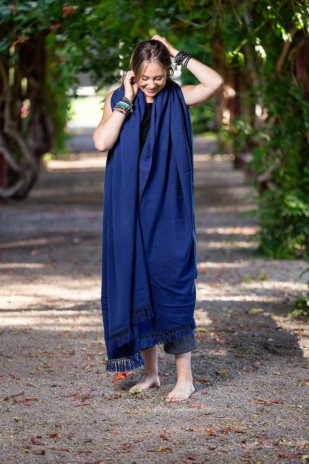 Meditation Shawl or Meditation Blanket, Shawl/Wrap, Oversize Scarf/Stole. Large. Unisex.