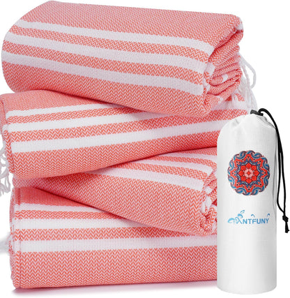 Antfuny Turkish Beach Towels Vacation Essentials Quick Dry Sand Free Oversized Bath Pool Swim Towel Extra Large XL Blanket Adult Travel Cruise Accessories Must Haves Clearance Stuff Necessities - Colors B