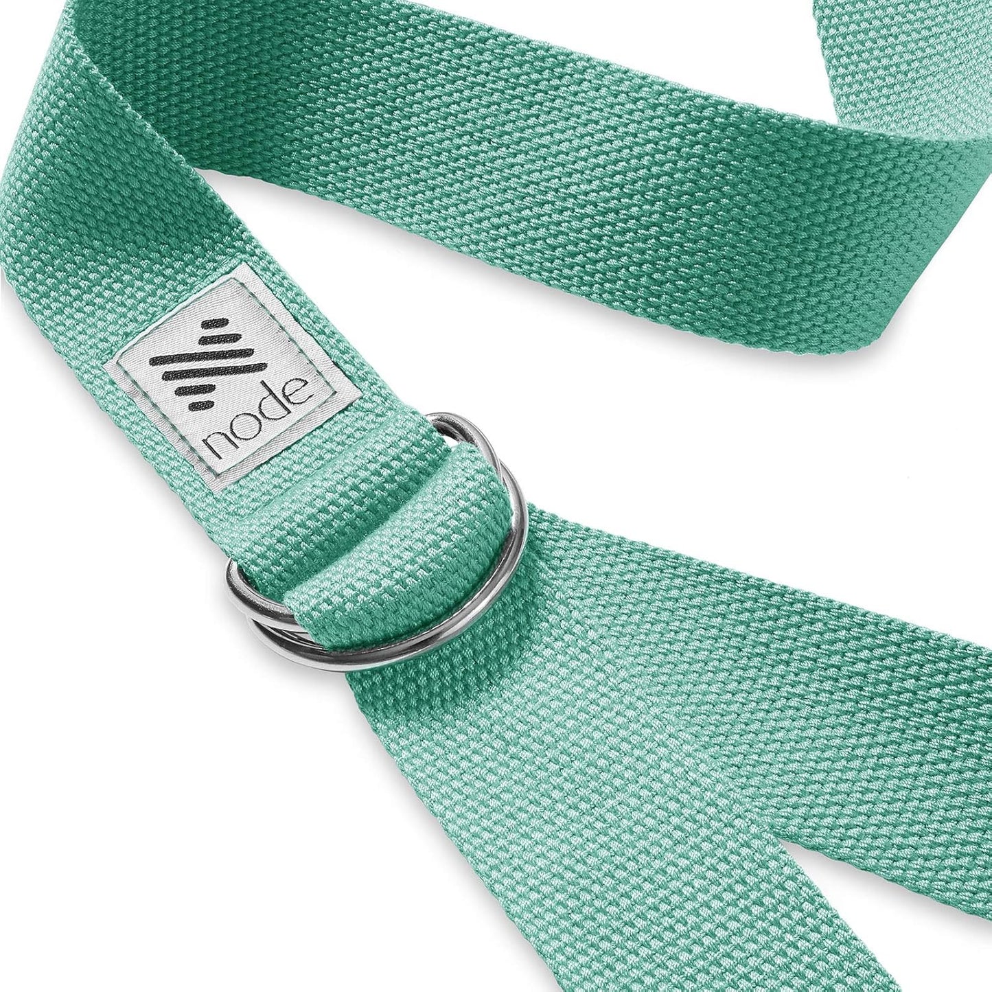 7-1/2' Yoga Strap for Stretching, Woven Cotton Blend Yoga Strap with Adjustable D-Ring Buckle for Exercise, Therapy and Fitness