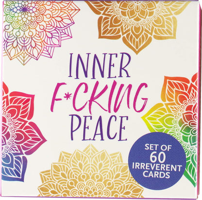 Inner Fucking Peace Motivational Card Deck (60 Pack)